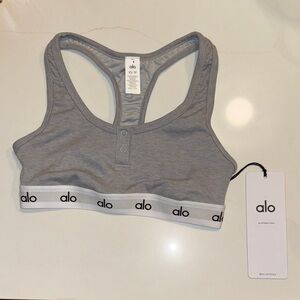 Alo Heather Gray Sports Bra